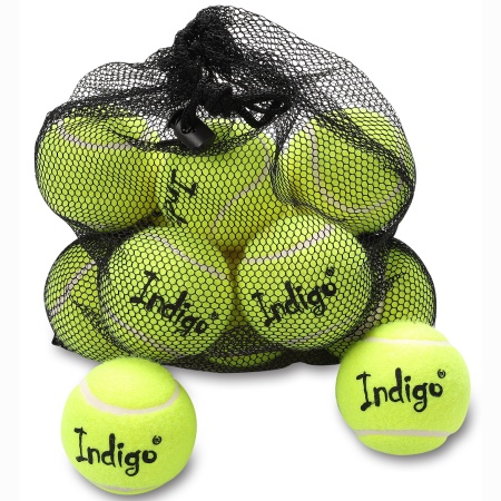 Купить Мяч для большого тенниса Indigo (12 шт в сетке) начальный уровень в Грязи 