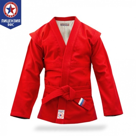 Купить Куртка для самбо "Атака" ВФС (подкладка, пояс)  р 36-48 в Грязи 