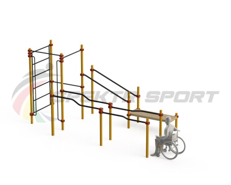 Купить Спортивный комплекс для инвалидов-колясочников WRK-D16_76mm в Грязи 