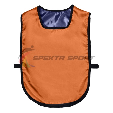 Купить Манишка футбольная двусторонняя универсальная Spektr Sport оранжево-синяя в Грязи 