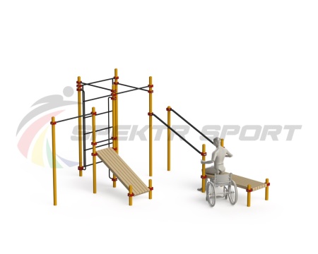 Купить Спортивный комплекс для инвалидов-колясочников WRK-D20_76mm в Грязи 